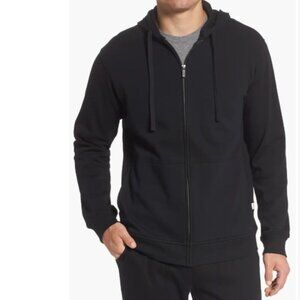 UGG Men’s Gordon Full-Zip Hoodie – Medium – Black Fleece